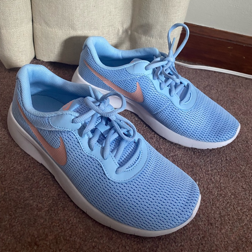 Blue and Coral Nike Roches